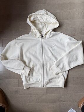 Converse Cream White Full-Zip Hoodie